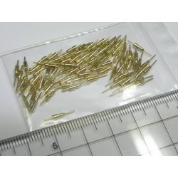 80pcs Gold Plated Round Header pin