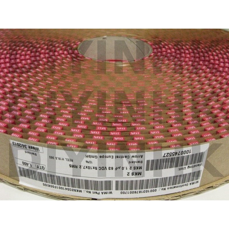 5x WIMA MKP10 0.01uF 10nF 1000V 5% Film Capacitor - Metallized Polypropylene, Radial