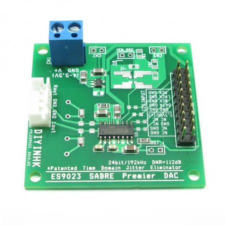 24Bit/192KHz ES9023 DAC, I2S input, Ultra Low Noise Regulator