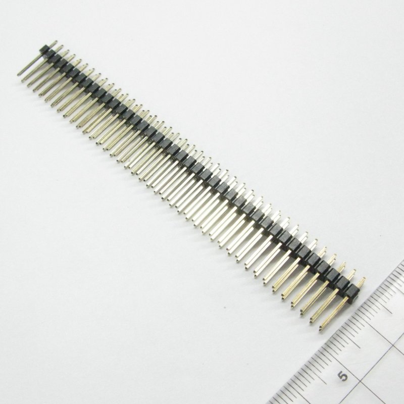 5pcs 2x40Pin 2.54mm Length 14mm Gold Plated Square Male Pin Header 