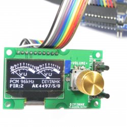 1.3"OLED and rotary encoder volume control PCB