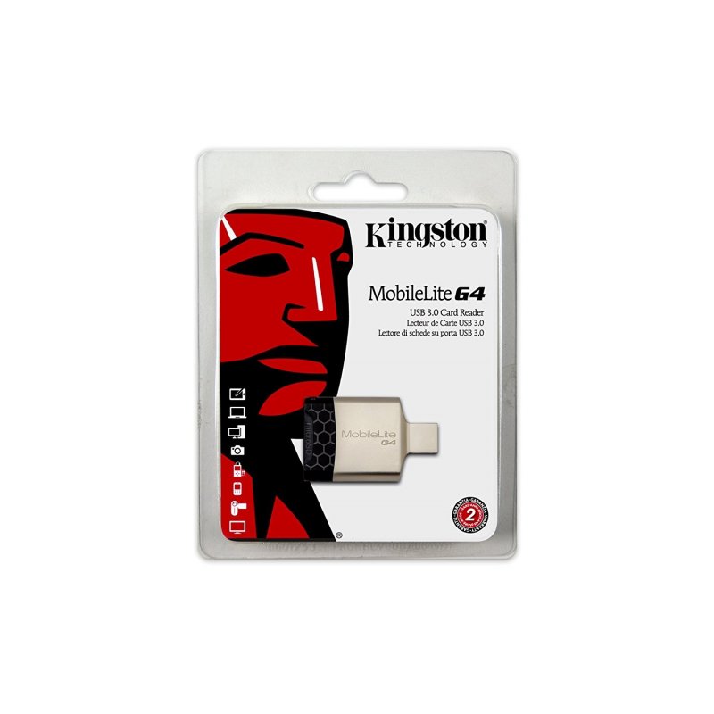 mikrocomputer Hurtig Indflydelsesrig Kingston MobileLite G4 USB 3.0 Card Reader (FCR-MLG4)