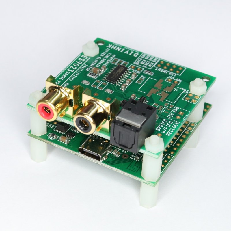 ES9023 192kHz I2S DAC, XMOS USB input, 4uV Low Noise Regulator