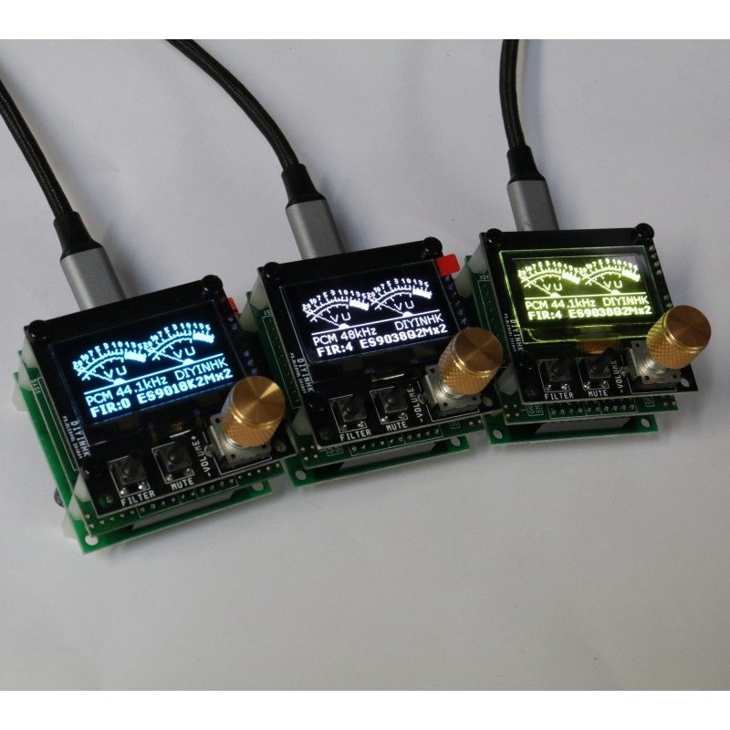 1.54 inch OLED and rotary encoder volume control PCB