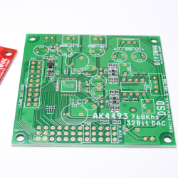 768kHz/32Bit AK4493EQ DAC BARE PCB, I2S/DSD input