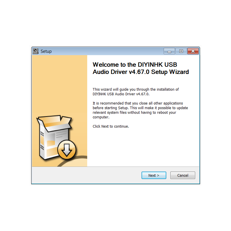 DIYINHK USB Audio Driver V4.67 [Full Version and Signed]