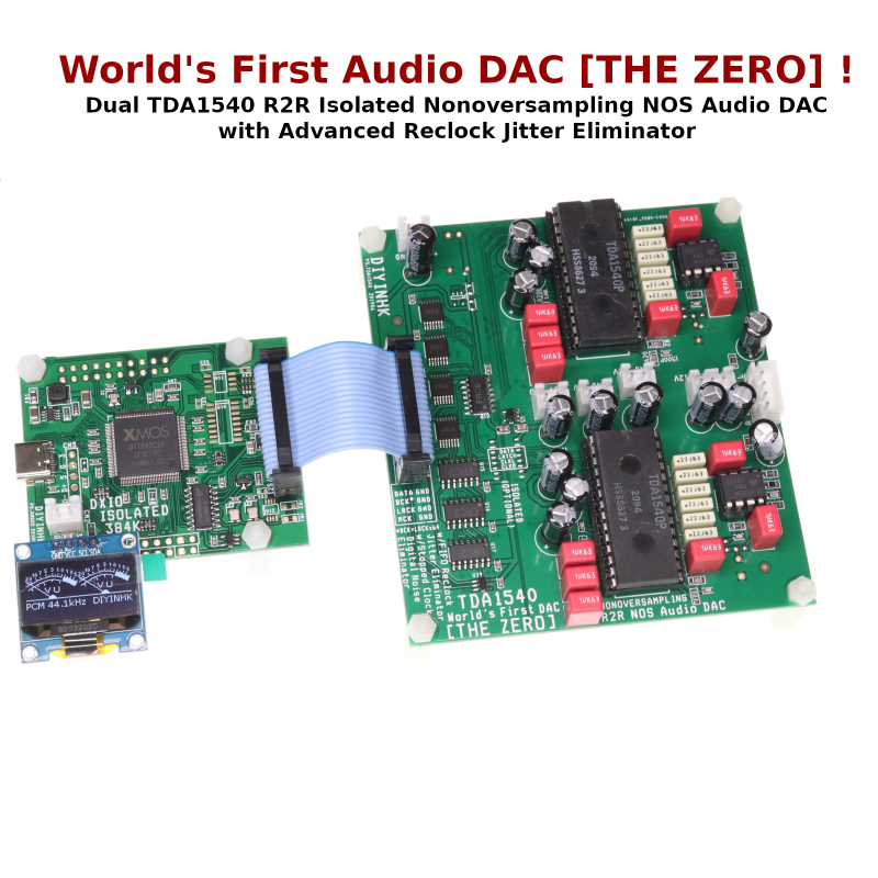 [THE ZERO] DAC TDA1540 R2R nonoversampling NOS Audio with FIFO reclock