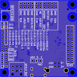 768kHz 32Bit XMOS XU208 DXD DSD512 DSD reclock SPDIF USB to I2S out PCB